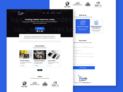 Website design for developer design logo ui ux