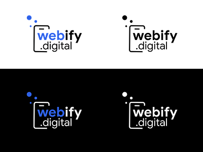 Logo for a web developer branding design logo