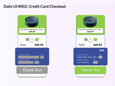 Credit Card Checkout dailyui dailyui002