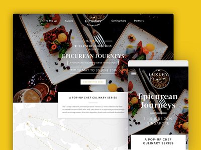 Epicurean Journey - Landing page