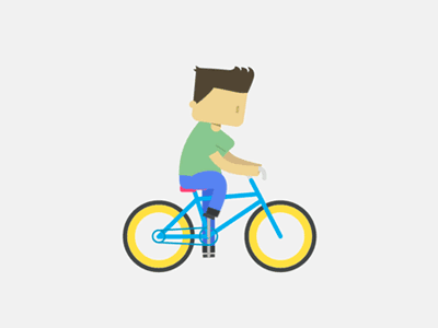 Cycling Dude animation motion graphics