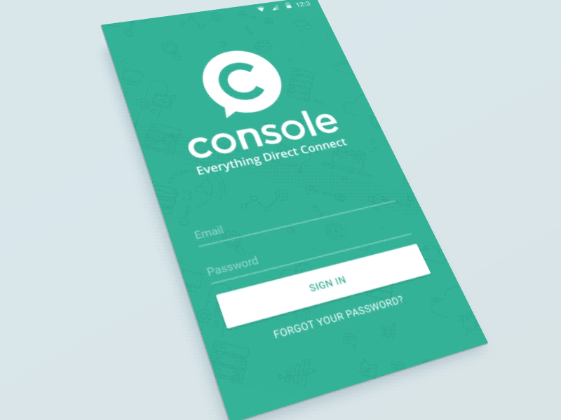 Sign in (Android) android app console console mobile microinteraction principle ui