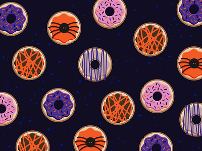 Halloween Week Donuts donut chart donuts foodie halloween illustration sprinkles