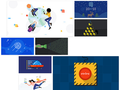 Blog post illustrations for Stack Overflow Blog illustration