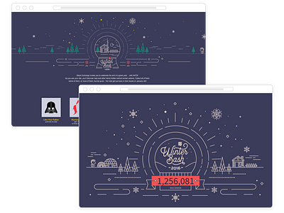 Stack Exchange Winter Bash 2016 branding design illustration vector web website