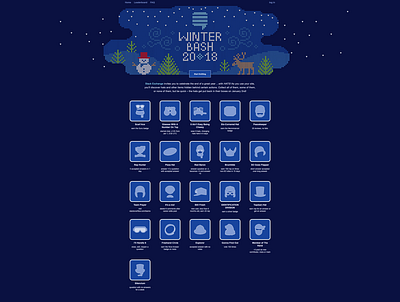 Stack Exchange 2018 Winter Bash illustration ui website