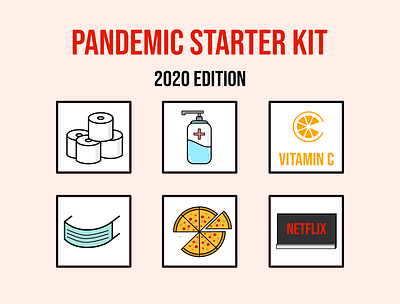 Pandemic Starter Kit design illustration pandemic starter kit