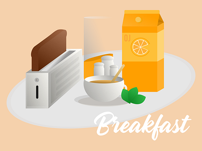 Breakfast breakfast design food illustration