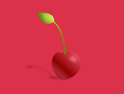 Cherry 3d art affinity designer cherry design illustration red