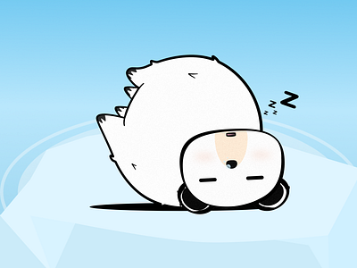 Mister Sleepy Boi bear cartoon design illustration mister bear polar bear sleeping sleepy