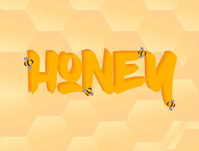 Honey bees design honey honeycomb illustration