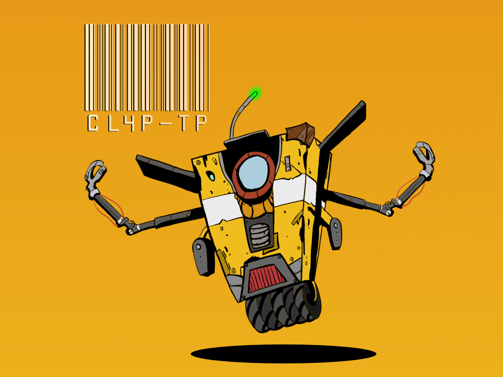 borderlands wallpaper claptrap