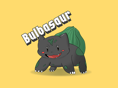 Bulbasaur bublasaur cartoon cute design illustration pokemon