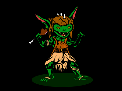 Goblin design fantasy goblin illustration monster