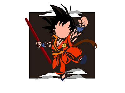 Goku anime cartoon design dragonball dragonball z goku illustration