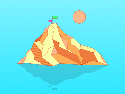 Vectober 10 - Mountain design illustration mountain vectober