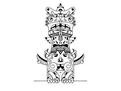 Vectober 14 - Totem