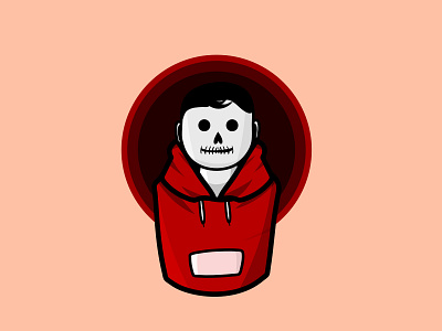 Skeleton design hoodie illustration skeleton