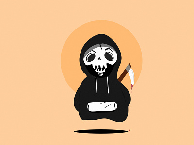 Lil Grim death design grim reaper illustration skeleton