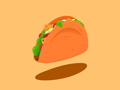 Taco design illustration mexican mexican food taco taco tuesday