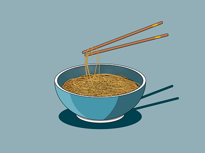 Noodles bowl design illustration noodle noodles