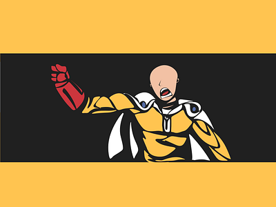 Saitama anime design illustration one punch man saitama