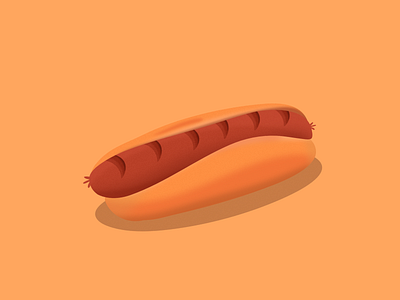 Hotdog design food hotdog illustration sausage