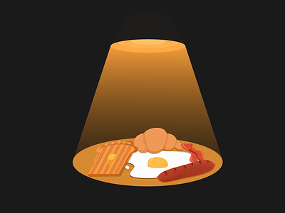 "Healthy" Breakfast breakfast design eggs food illustration