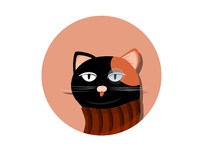 Hipster Cat cat design illustration