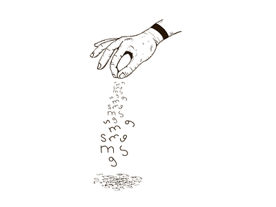 Inktober 17 - Salty design hand illustration inktober msg salt salty