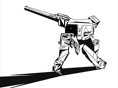 Inktober 30 - Gear design gear illustration inktober mecha metal gear roboot