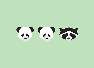 Inktober 2019 - Day 18 - Misfit black and white design illustration inktober inktober2019 misfit panda pandas raccoon trash panda vector