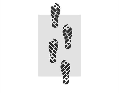 Inktober 2019 - Day 20 - Tread black and white logo design illustration inktober inktober2019 shoe treads shoes steps tread