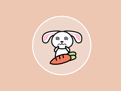 Inktober 2019 - Day 24 - Dizzy bunny cute design dizzy illustration inktober inktober2019 vector