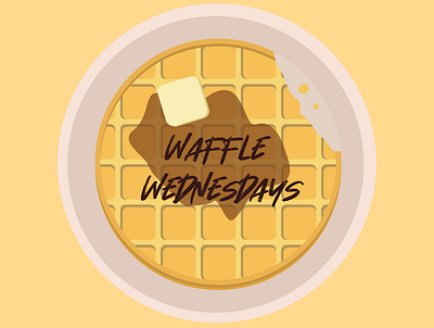 Waffle Wednesdays breakfast design food illustration snacks vector waffle waffle wednesdays waffles wednesday