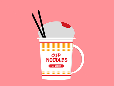 Cup Noodles asian food cup cup noodle cup noodles cups design food illustration instant noodles noodles snacks takeout vector