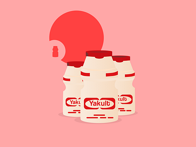 Yakult asian asian drinks asian food asian snacks design drinks food illustration snacks