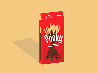 Pocky asian food asian snacks design illustration pocky