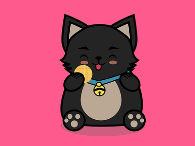 Munchy Cat cat design illustration