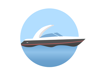 Travel boat boats design illustration speed boat travel water