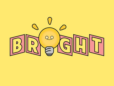 Bright Idea bright bright idea design idea illustration light bulb
