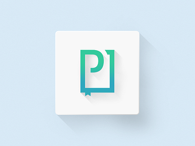 PressPad branding flat icon identity ios7 logo minimal presspad shadow