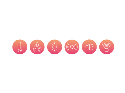 Clime Icons clime gradient icon icons ios orange pink sensor