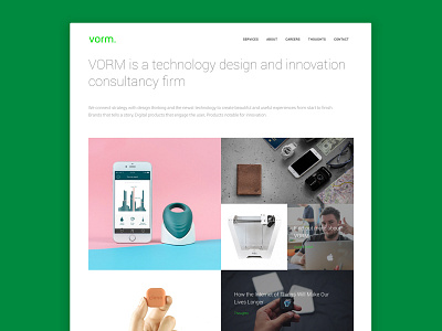 VORM. Web interface