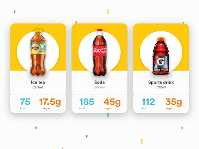 Sugar App visual style app interaction orange soda sugar ticket ui ux