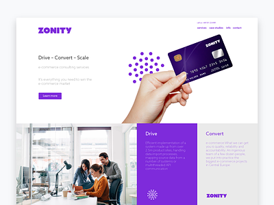 Zonity branding ecommerce logo violet web zonity