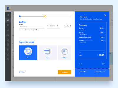 Scheduler checkout form