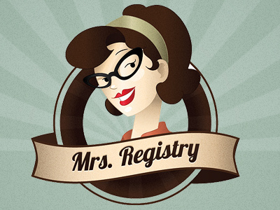 Mrs. Registry Logo logo mrs. registry splitmango