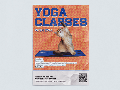 Poster for yoga classes