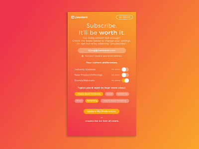 Subscription Mobile gradient mobile first subscription